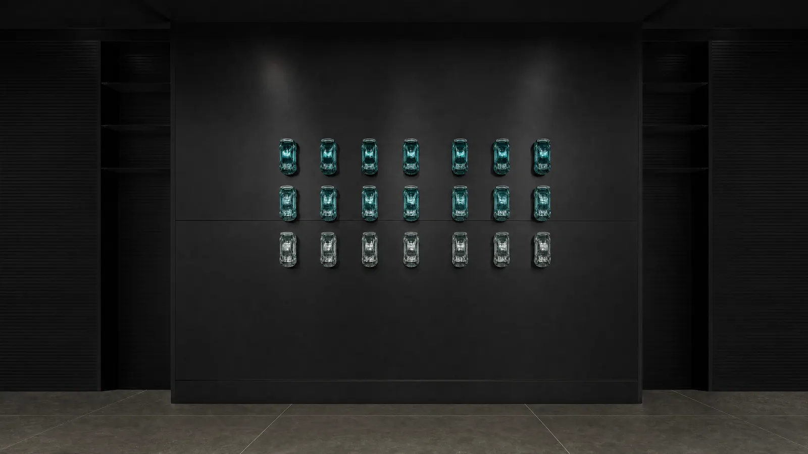 Autos deportivos teal · Lobby